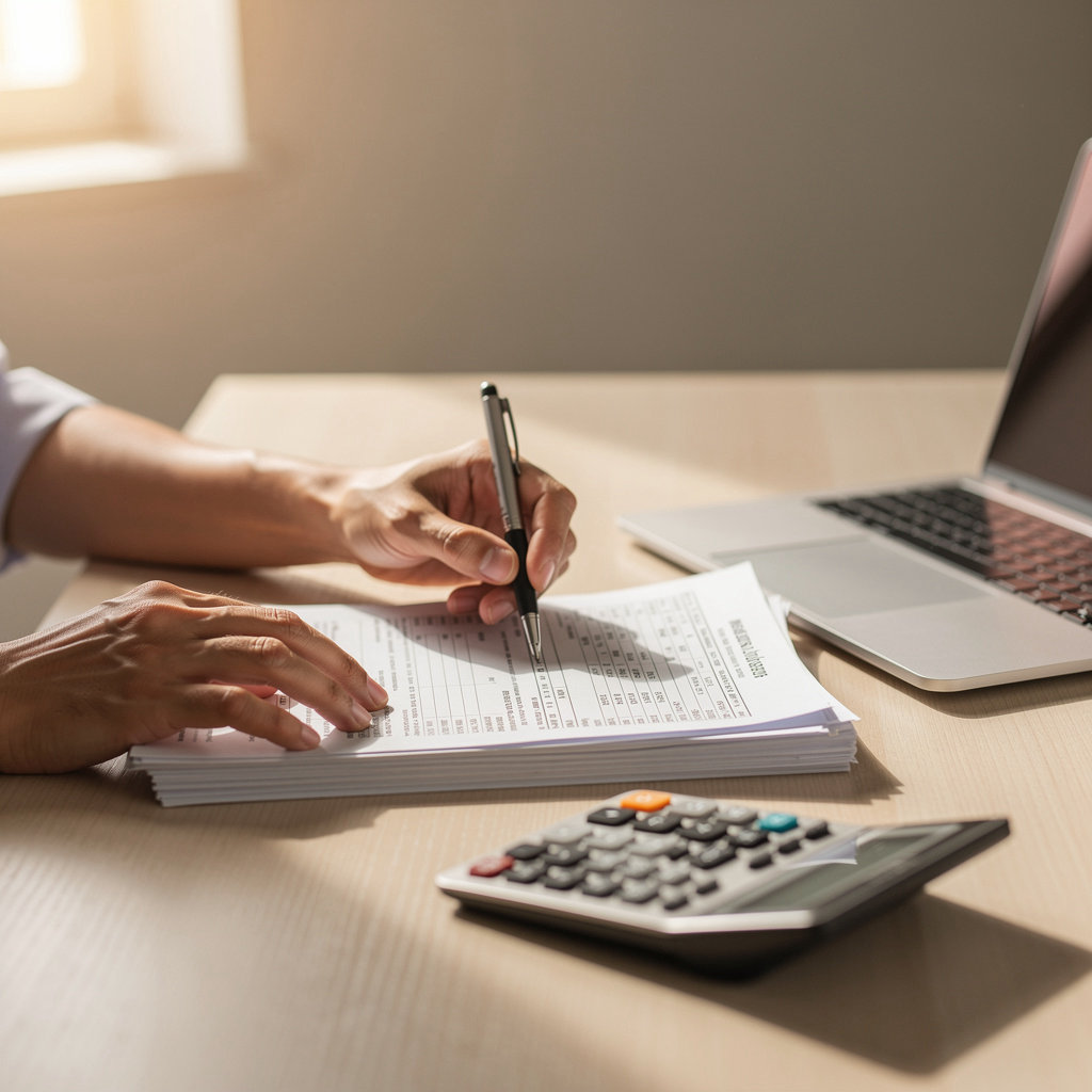 Pelayo Tax Service professional tax preparer assisting a client with tax documents in San Diego